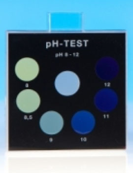 pH-Wert 8-12 – Farbvergleichsgerät Testoval